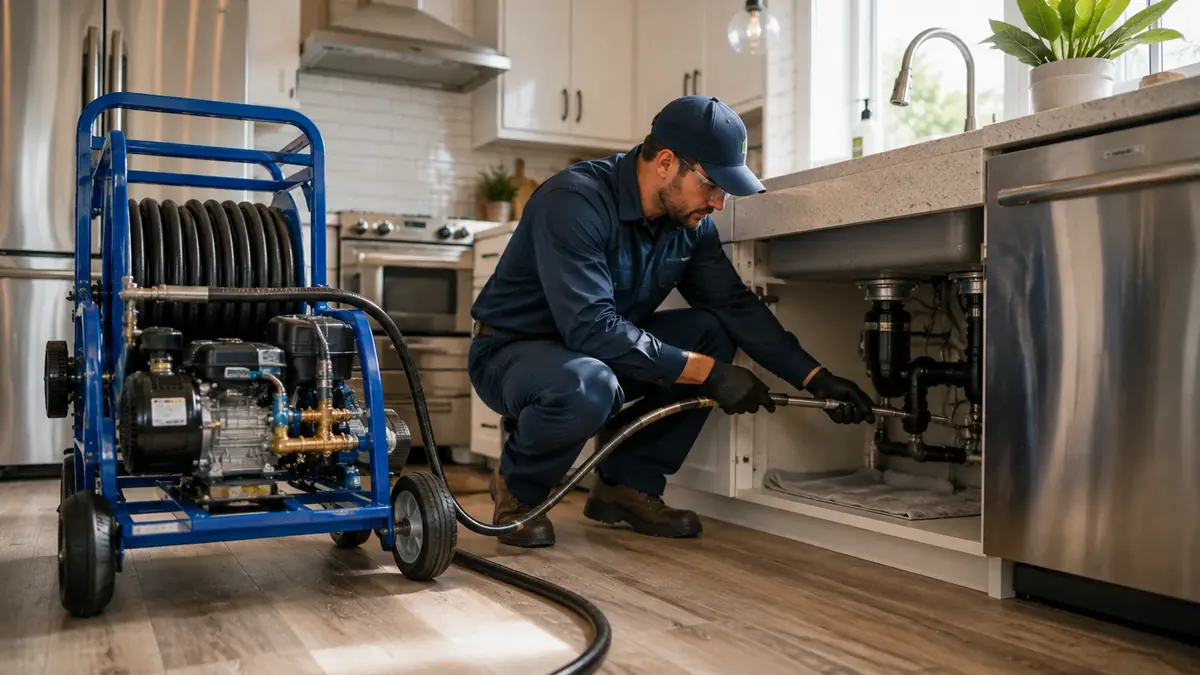 Kitchen Drain Hydro Jetting in San Simeon