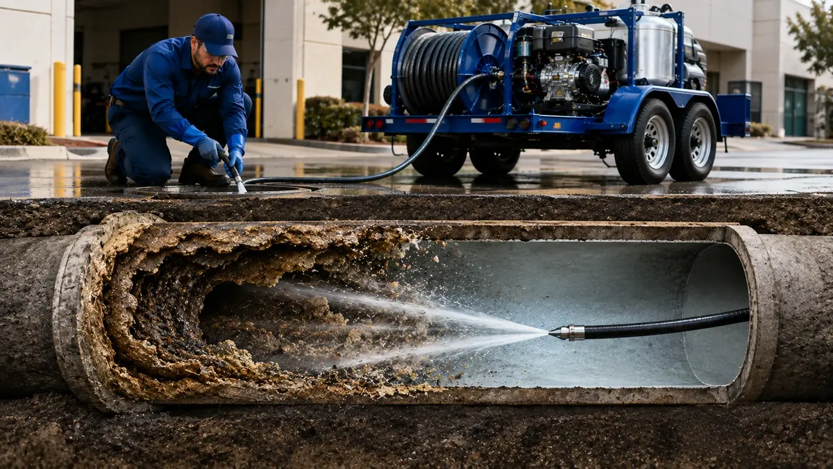 Sewer Pipe Descaling in San Simeon